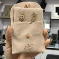 Custom logo Print Jewelry Pouches Insert Pad Velvet Necklace Bracelet Velvet Packaging Bag Soft Velvet Drawstring Pouch