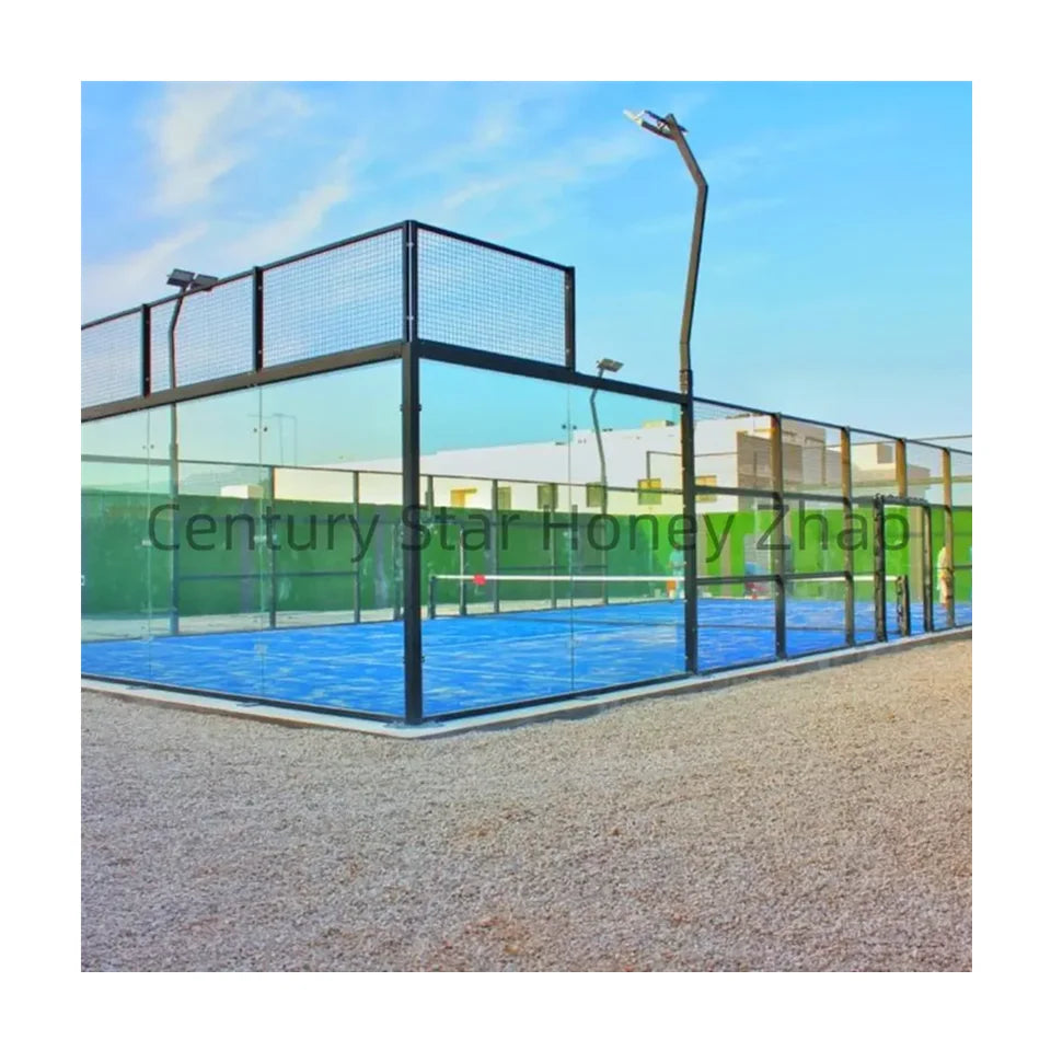 Factory Price Padel Court Cover Panoramic Indoor Paddle Tennis Court Padel Fields Cancha De Padel 2024