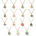 Beimai OEM Accessories Water Drop Eye Egg Enamel Ball Copper Zircon DIY Jewelry Pendant Charms for Jewelry Making