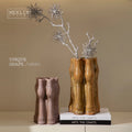 Merlin Living 3D Printing Vase Decoration Abstract Irregular White Vase Ceramic Vase Chaozhou Ceramic Factory Custom OEMODM