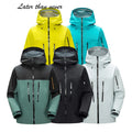 Unisex Quality Rainproof Hardshell Jacket Outdoor Waterproof Jacket With Hood Casual Loose Style High Performance  Hiking Wear