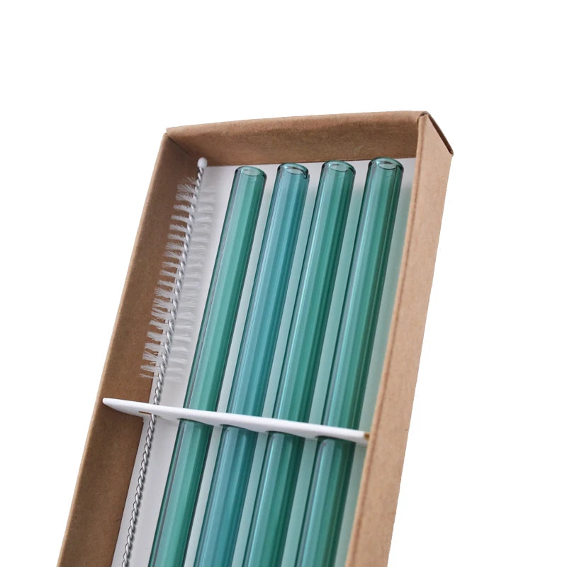 Fast Shipping Eco Friendly Glass Straws in Set Packaging 2m ali Baba Webshop 2024 in Usa