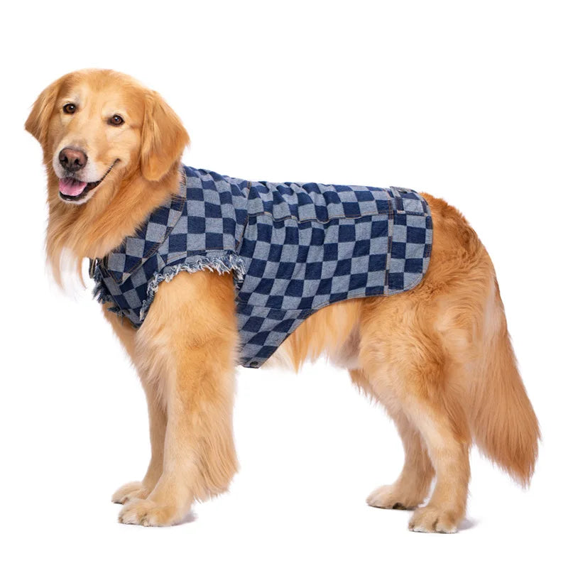 XL~5XL stocked Large Pet Dog Dogs Jeans Farmer Jacket Dog Vest Coat
