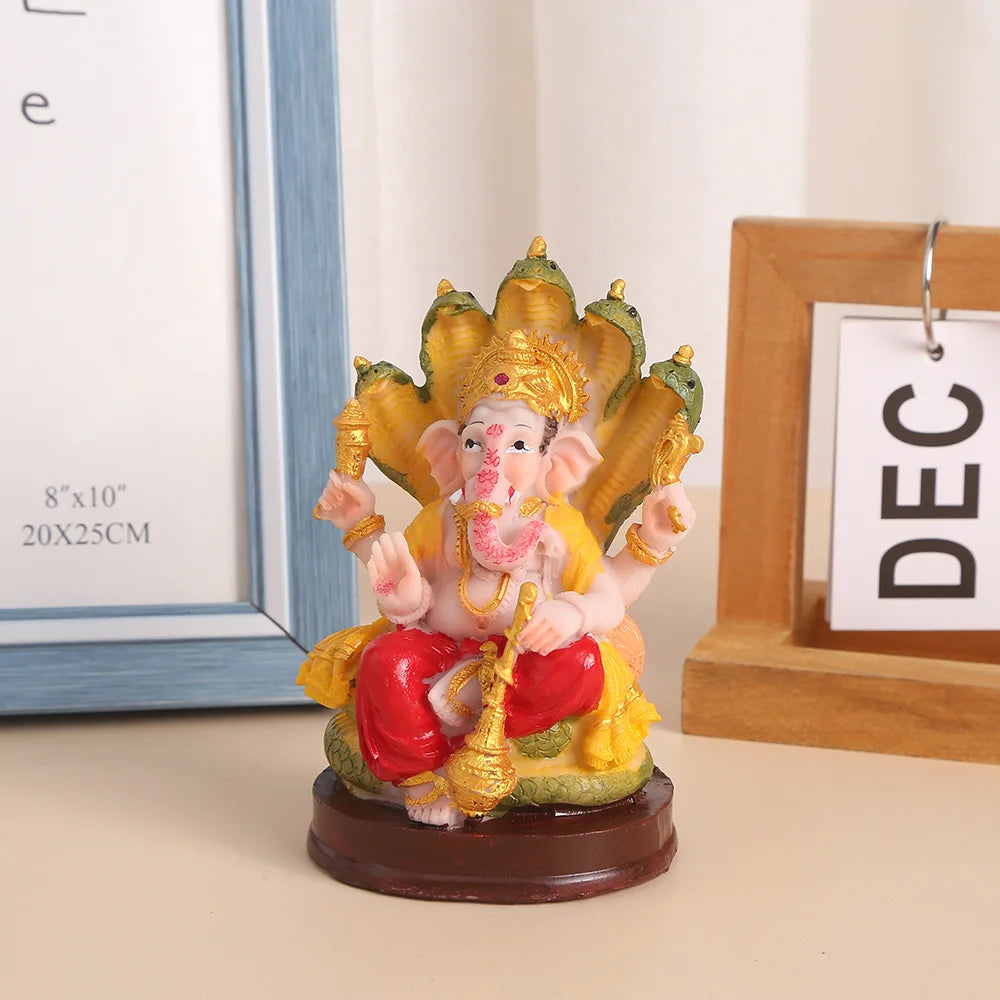 Witt Indian God Statue Feng Shui Resin Crafts Thai God Religious Articles Sculpture Hand-painted Pieces