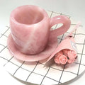 Hot Sale High Quality Clear Quartz Cups Polished Crystal  Crafts Tea Cup Rose Quartz Cups for Gift