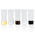 Soft PE Tube 30g Empty White Super Flat UV Label Squeeze Bottle for Hand Cream Makeup Container Washing Face Eye Cream Makeup