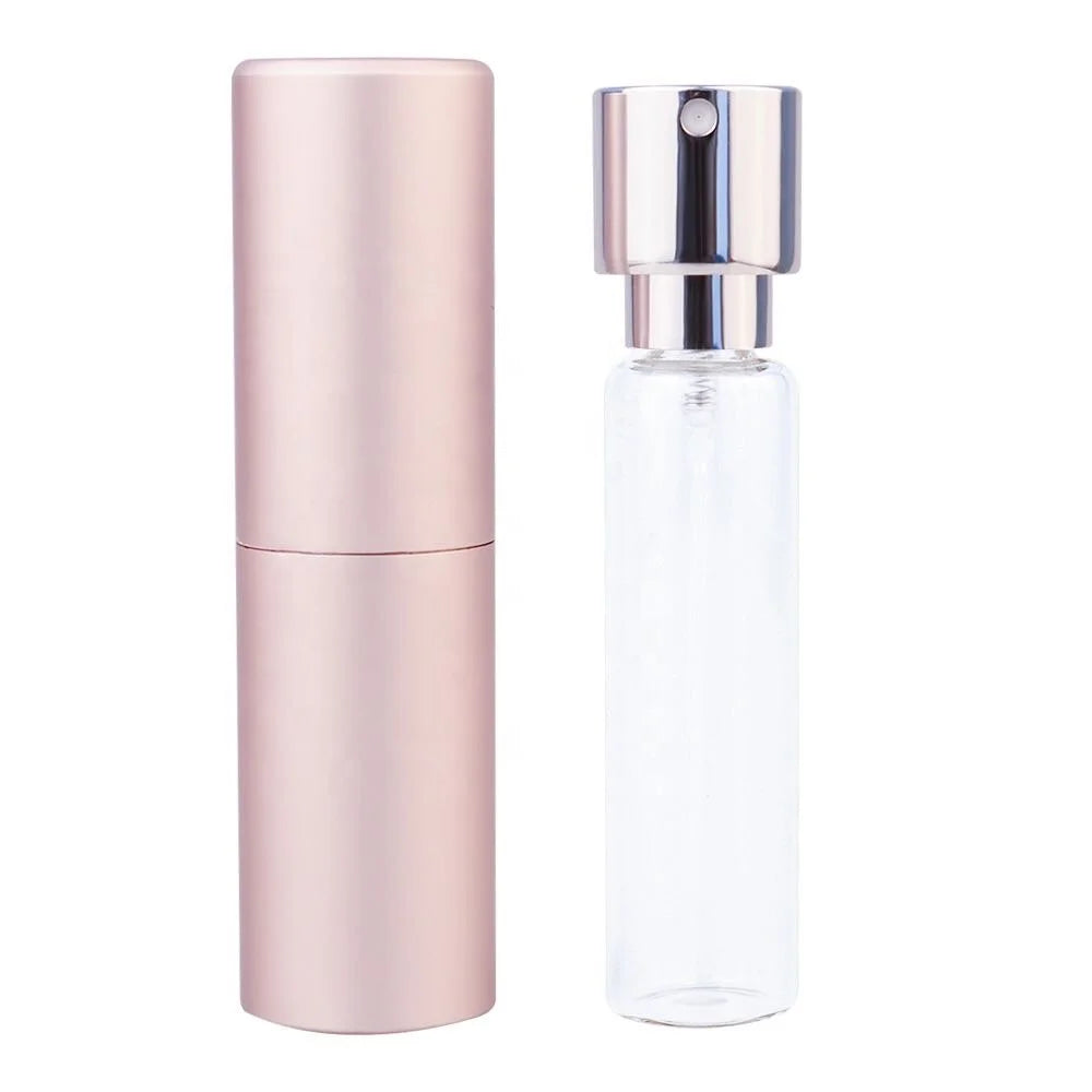 20ml Rotate and Retractable Aluminum Pump Sprayer Eco-friendly Recyclable Refillable Perfume Bottle