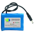 Protected 3.7v 7.4v 11.1v 6600mah Li Ion Battery Pack 1S3P 18650 with Customized Connector/Plug