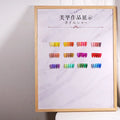 Large Wood Photo Frame with 480 Colors Acrylic Landing Sample for Nail Polish Gel Tips Color Card Display for Nail Supplies