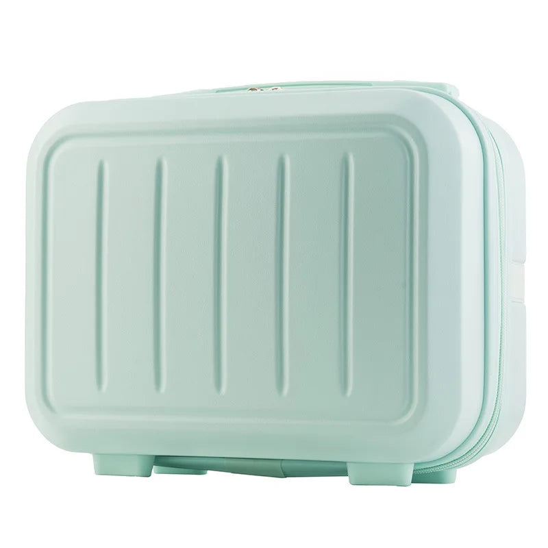 Professional Portable Travel Beauty Storage Zipper Case Carry Mini Luggage 14 Inch Makeup Suitcase Cosmetic MegaBDM