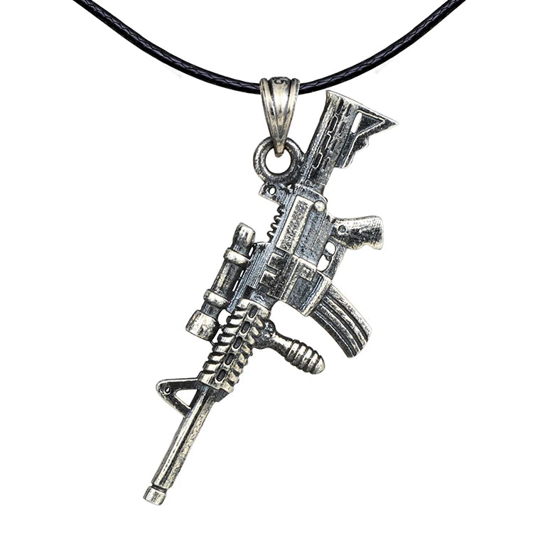 Gun Necklace 925 Sterling Silver Necklaces Jewelry for Men