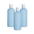 Empty Light Blue Soft Touch BPA-Free PET Bottles for False Eyelashes Custom Colors Wholesale 250ml-1000ml Cosmetic Packaging