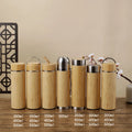 Natural Retro Outdoor Portable Bamboo Cup Multi-capacity Creative Double Stainless Steel Bamboo Shell Thermos Cup