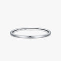 Ailmay Solid 925 Sterling Silver Minimalism Simple Smooth Stackable Finger Ring for Women Girls Party Accessories Jewelry Gifts