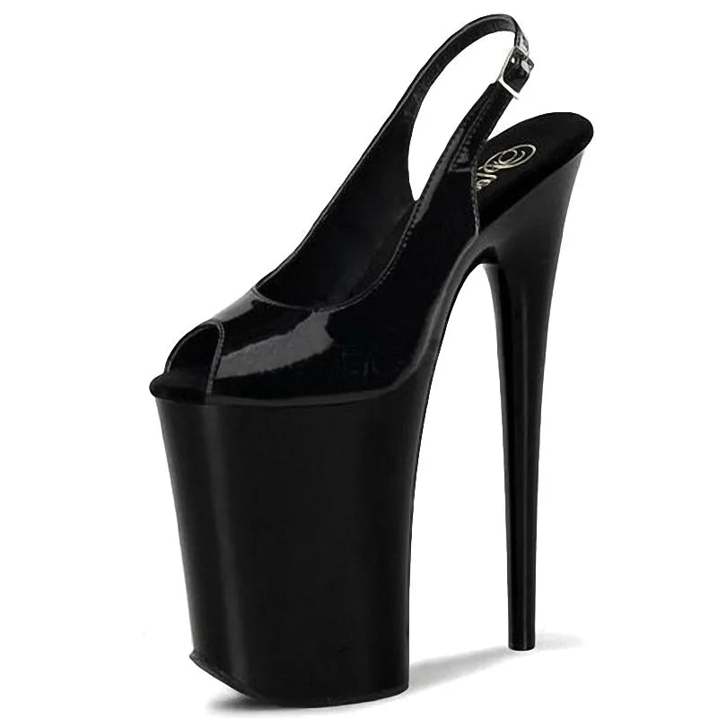 New Women's Shoes 20 cm Fish Mouth High Heels Platform Steel Tube Dance Shoes Performance Star Model 8-inch Sandals Party Fashi