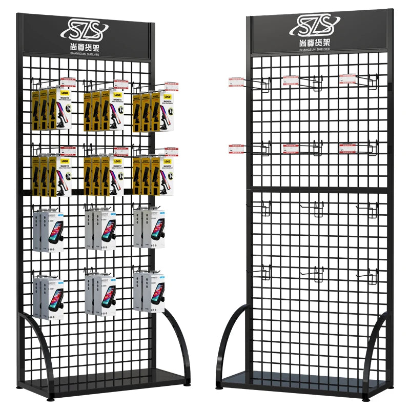 Hot Sale Factory Direct 1/3 Fragrance Snack Cellphone Accessories Counter Rack Display Stand with Hooks