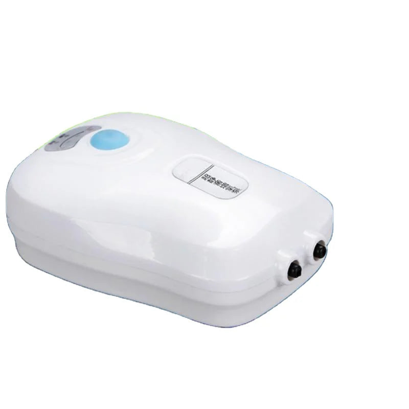 Dual-Use AC/DC USB-Charged 0.35kg Aquarium Fish Tank Oxygenation Air Pump with Dual-Aeration
