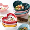 Creative Design Nordic Style Dinnerware Heart-shape Custom Ceramic Dessert Bowl for Wedding