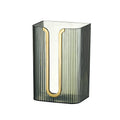 Luxury Punch-Free Wall-mounted PET Multifunctional Tissue Box Green/Gold/Transparent Finish Home Commercial Use Bathroom Toilet