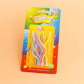 New Style  Mix Color  Wave Shaped Spiral Candles Birthday for Cake