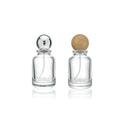 The New Best-selling Perfume Spray Bottle Cylindrical Clear Glass 30ml/50ml Cosmetic Screw Cap 001 Face Cream