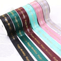 Silk Screen Printing Gift Ribbon Customised Logo Satin Ribbon
