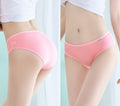 Cheap Breathable Solid Knitted Everyday Comfortable Women's Plus Size Panties