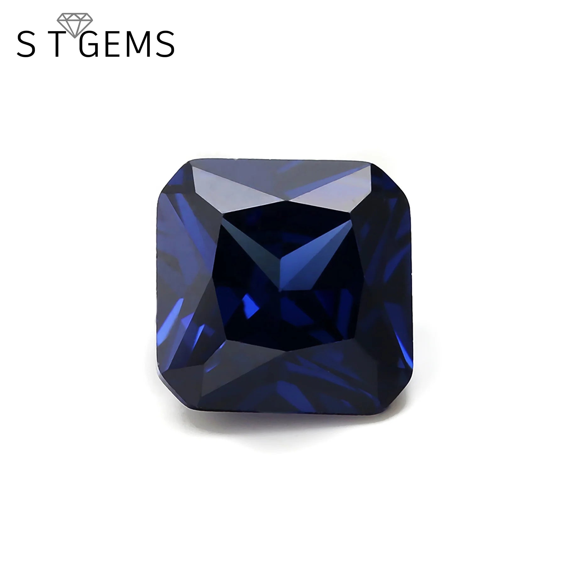 Wuzhou Best Gemstone Loose CZ Stone Tanzan Square Chamfer Shape Cubic Zirconia Jewelry