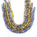 Wholesale Natural Loose Colorful Glass Beads 8mm Rondelle Millefiori Murano Glass Crystal Loose Beads Strand