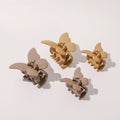 Korean Solid Color Frosted butterfly Hair Clip Claw Girls Large Fashion Shark Hair Clamp Clip Female Matte Resin Hair Claw Clips