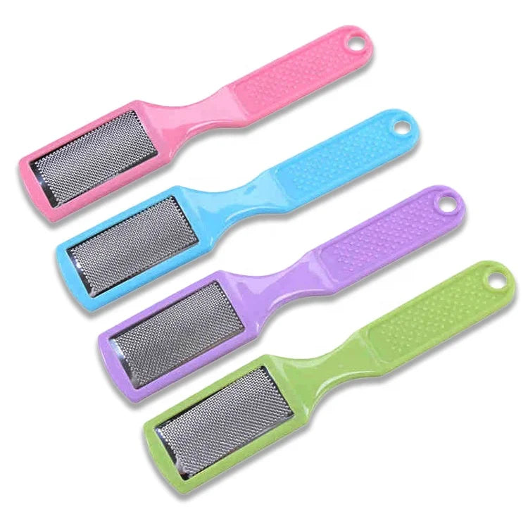 Top Selling Double Sided Custom logo Foot File Callus Remover Skin Care Colorful Long Handle Professional Reusable Foot File