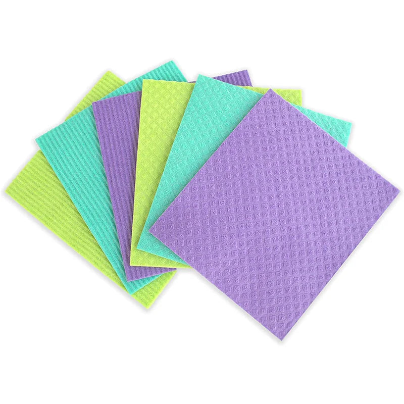 Reusable Swedish Dishcloth Sponge Cloth Cellulose for Kitchen Cleaning Housecleaning
