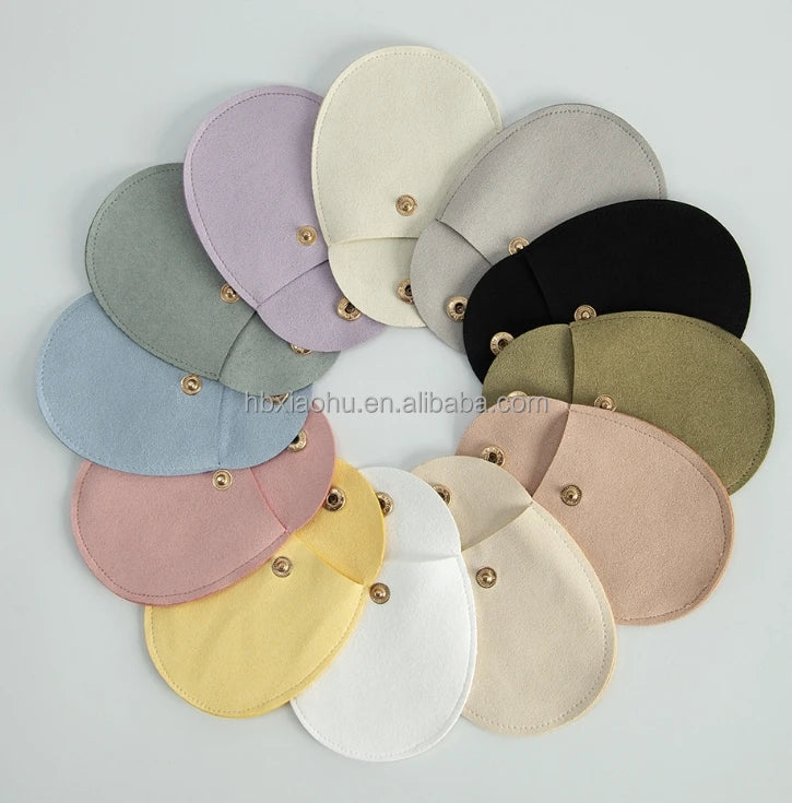 Good Quality 8*8.5cm Flip up Buckle Jewelry Fashionable Button Jewelry Small Gift Storage Cosmetic  Jewelry Pouch