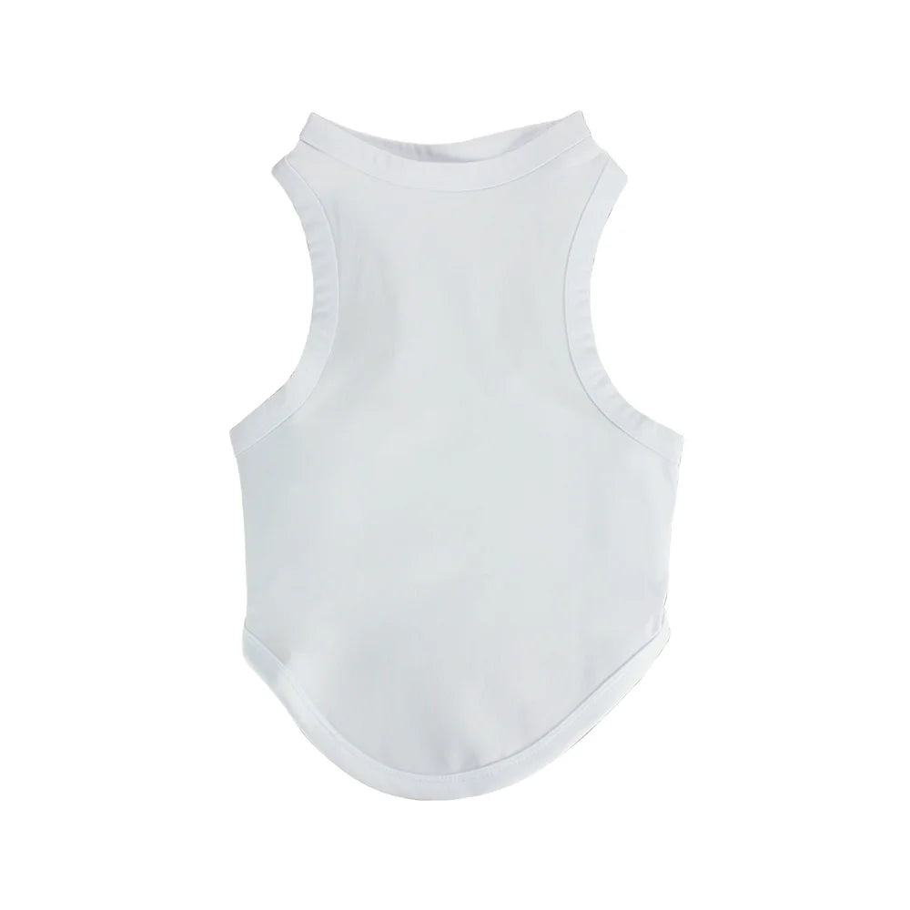 High Quality Sublimation Blank Polyester Pet Clothes DIY Summer Dog T-shirt Pet Accessories for Heat Press Printing