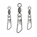 High Tensile Strength Stainless Steel Fishing Swivel Snap Lure Connector Swivel for Sea Fishing Accessories