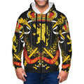 Fitspi Wholesale Belgium 3d Custom Country Flag Print Men's Zip-up Hoodie Pullover Hooded Sweatshirt Hoodies With Big Pockets