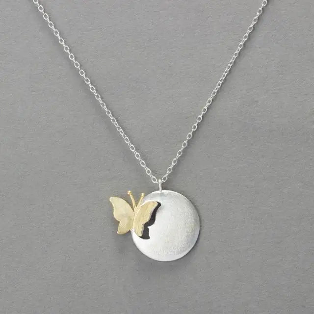 Wholesale New Fashion Jewelry Chain 925 Silver Butterfly Necklace for Women