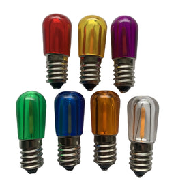 B19 Multicolor LED Waterproof Bulb E14 Papaya Bulb 14V0.18W / 24V0.5W Holiday Bulb