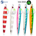 Fast Luminous 100g 130g Metal Jigging Lure Artificial Hard Bait with Assist Hooks Saltwater Lead Jig for Fishing