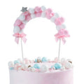 Birthday Festival Bake Dessert Dress up Cake Decorative Hairy Ball Arch Cake Topper