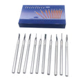 10pcs/Box Jewelry Wax Mold Sculpture Carve Knife Aluminum Metal Handle Wax Carving Knife Wax Carving Tools Kit