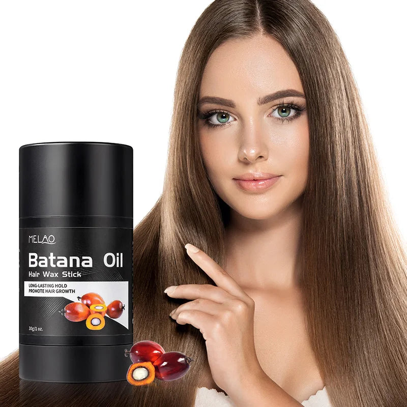 Organic Batana Oil Wax Sticks for Hair Edge Control & Frizz Control Non-greasy Batana Hair Wax Stick for Woman Man