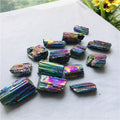 Wholesale Natural Crystal Stone Rough Aura Electroplate  Tourmaline Stone Quartz Speciment for Decoration