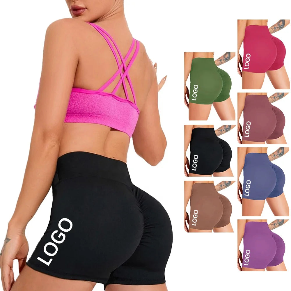 Wholesale Popular Custom Fashionable Blank Plain Design Polyester Comfortable Gym Womens Shorts