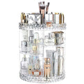 Rotating Makeup Organizer DIY Adjustable Spinning Holder Make up Holder Display Cases