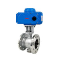 ANSI Flange Motorized v Port Flow Direction 4-20 Ma and On/off Electric v Port v Type Ball Valve