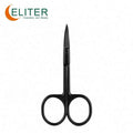 Eliter Hot Sell in Stock Professional Black Stainless Steel Manicure Nail Long Handled Nail Scissors Lash Scissors