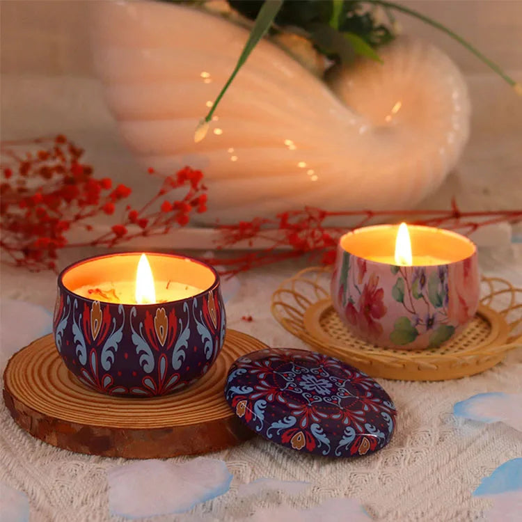 Wholesale Dried Plant Flower Scented Candles Wedding Gifts Festival Decorations Soybean Wax 19 Flavor Flower Scented Candles