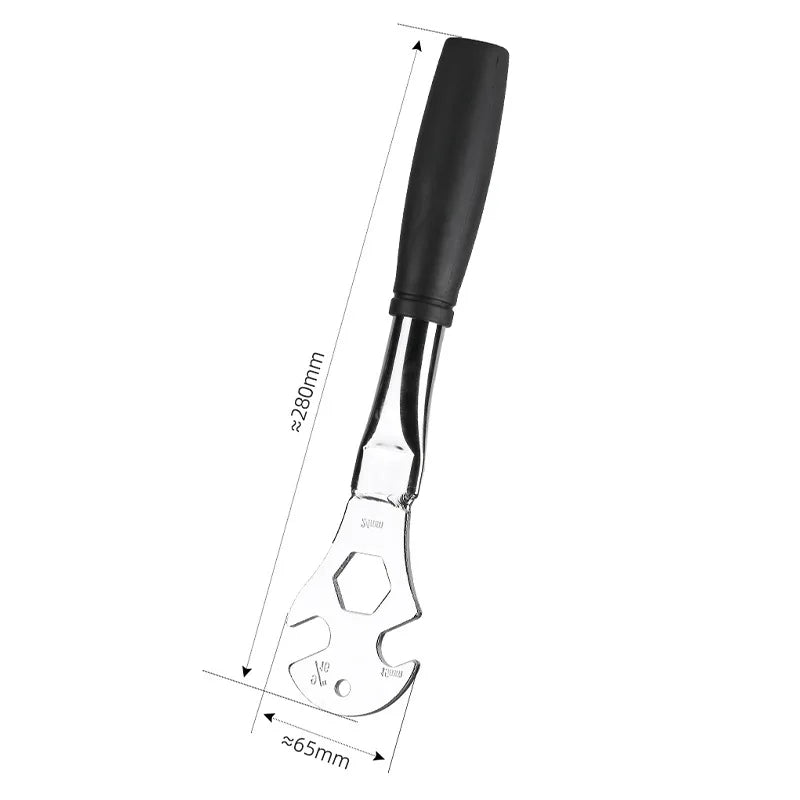 Large 15/24mm Bicycle Wrench Multifunctional Pedal and Axle Removal Tool for Front and Rear Car Repair