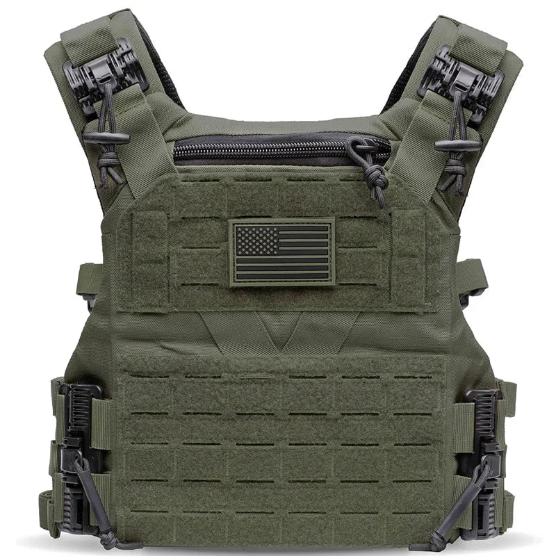Outdoor Quick Release Soft Armor Duty Polyester Security Lightweight Black Plate Carrier Yellow Minimal Bag Tactical Vest